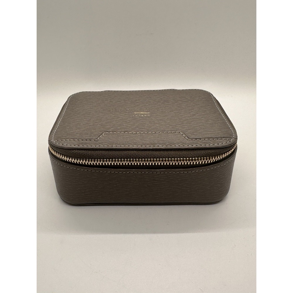 Anya Hindmarch Bespoke Medium Keepsake Box – Tan London Grain – Personalized‎